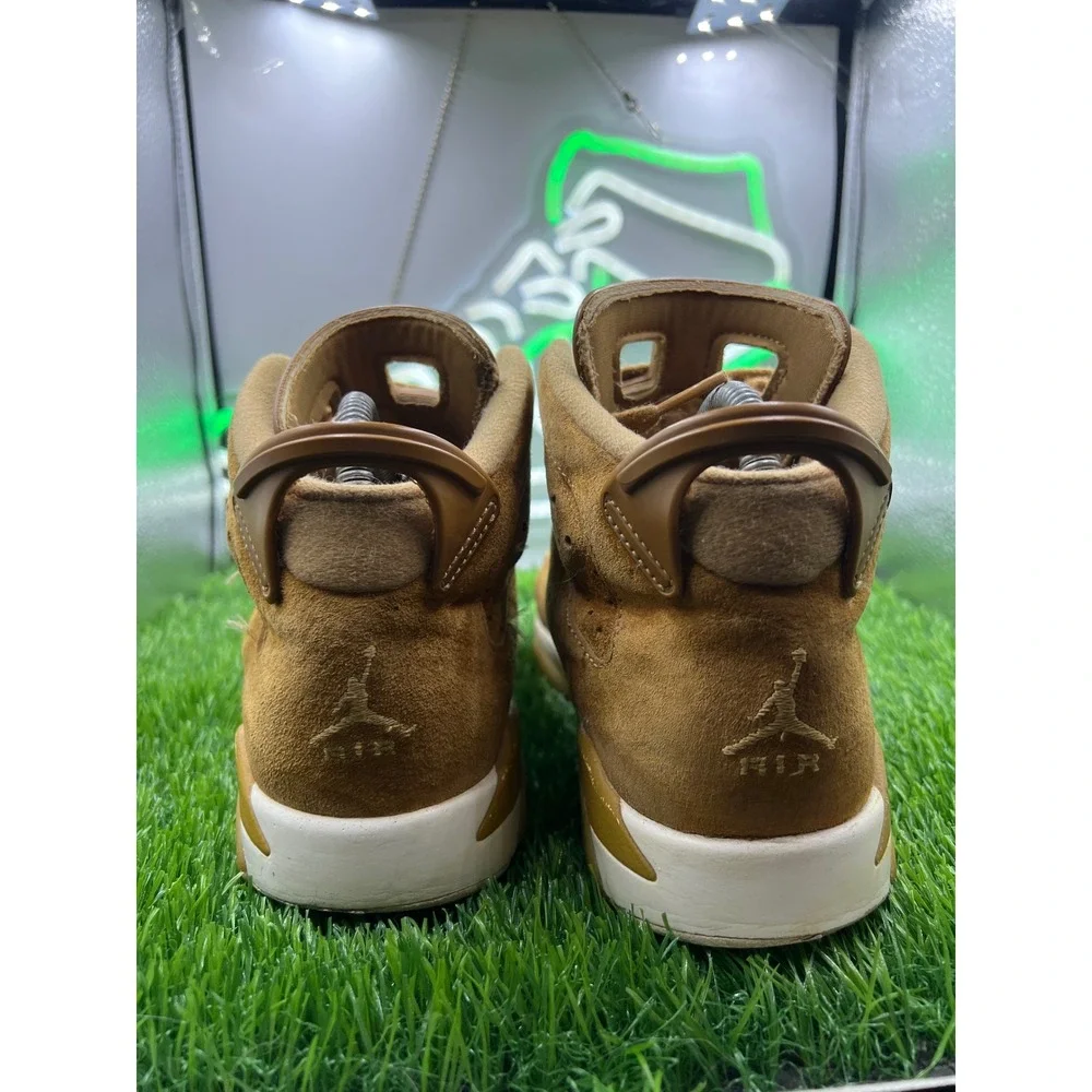 Nike Air Jordan 6 Retro High‎ GS Golden Harvest Wheat Sail 384665-705 Size 7Y